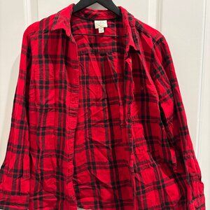Red Flannel Shirt - Soft Fabric